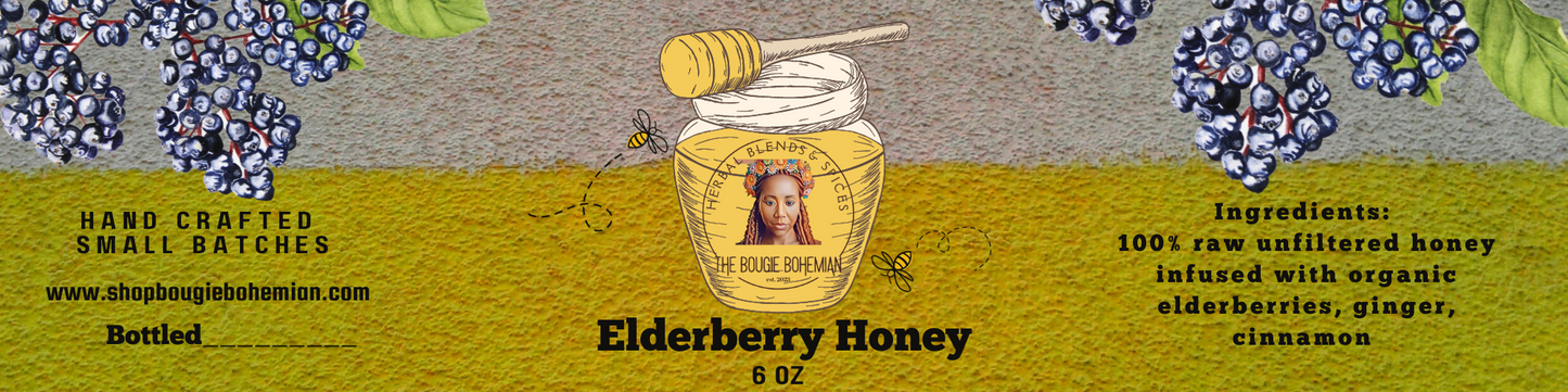 Elderberry Infused Honey